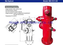 250psi 6' Wet Barrel Fire Hydrant with FM and UL Listed ...