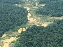 Resultado de imagen para daño ambiental de la explotacion minera en bolivar