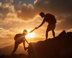 person helping others