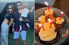 Hailey Bieber celebrates son Jack Blues birthday with candle topped pancakes