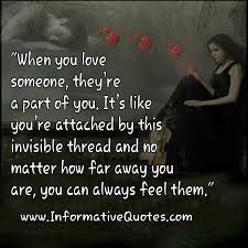 InformativeQuotes.com — When you #love someone, they&#39;re a part of ... via Relatably.com