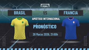 Brasil vs Francia Pronóstico y Apuestas Amistoso Internacional | 26/03/26