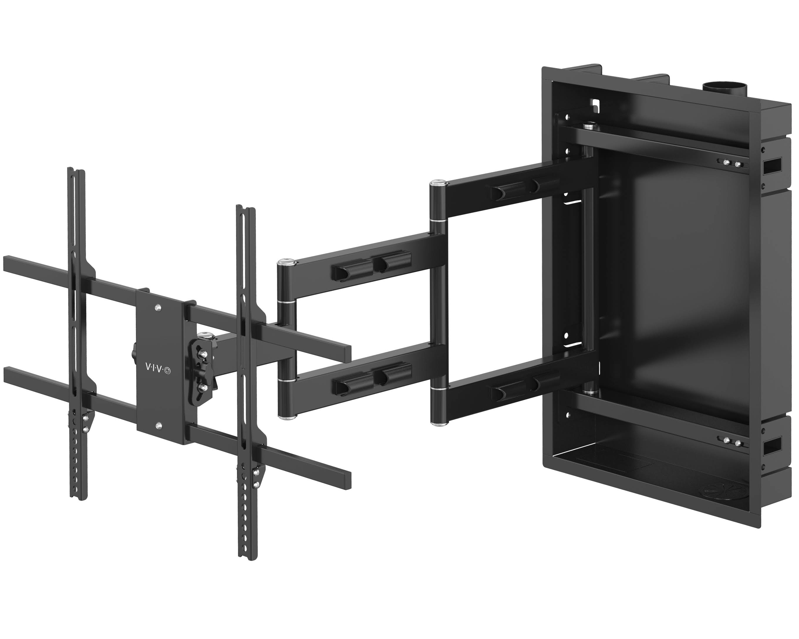 Vivo Recessed In-Wall TV Mount for up to 75" LED LCD Screens