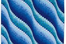 Résultat de recherche d'images pour "shimmering strata quilt pattern"