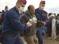 Video for how to get through police razor wires for protest
