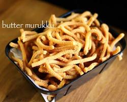 Butter murukkus fried in hot oil