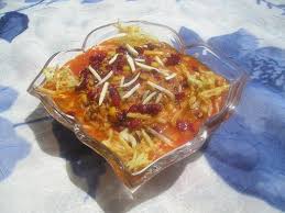 نتیجه تصویری برای خورش قیمه خلال و زرشک