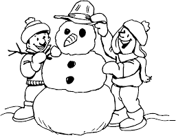 Image result for coloring book snowmen