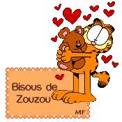 Résultat de recherche d'images pour "gifs garfield gros bisous"