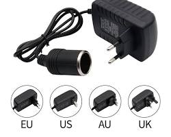 Imagen de Adaptador encendedor de cigarrillos Convertidor de potencia 220v a 12v 2A