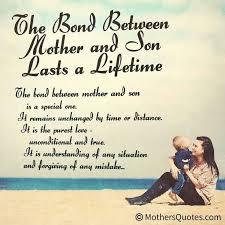 Mother Son Bond Quotes. QuotesGram via Relatably.com