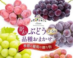 山梨県産のぶどう：巨峰、シャインマスカット、ピオーネなどの画像