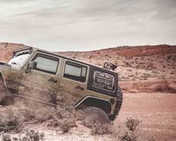 Jeep Wrangler off-roading in the UAE