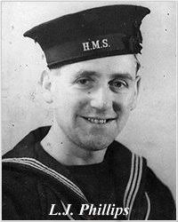Photo of Ordinary Seaman Lancelot Jack Phillips, courtesy of his brother, Kenneth Phillips,. Service: Royal Navy Rank: Ordinary Seaman - PhillipsLJ