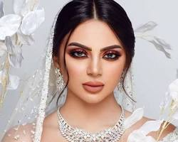 Image of Saudi Arabian modern bridal makeup