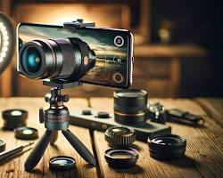 Gambar Wideangle lens effect on smartphone photography