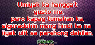 Tagalog Moving Quotes - Mga Patama Quotes - Tagalog Banat Quotes via Relatably.com