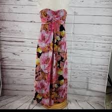Xhilaration Strapless Floral Small pink Maxi dress | eBay - Product from eBay