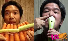 JapaneseÂ YouTube star heita3, whose real name is Junji Koyama, has been carving musical &#39;instruments&#39; out of vegetables. He has gained popularity on the ... - 951448