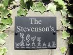 Personalised house number plaques