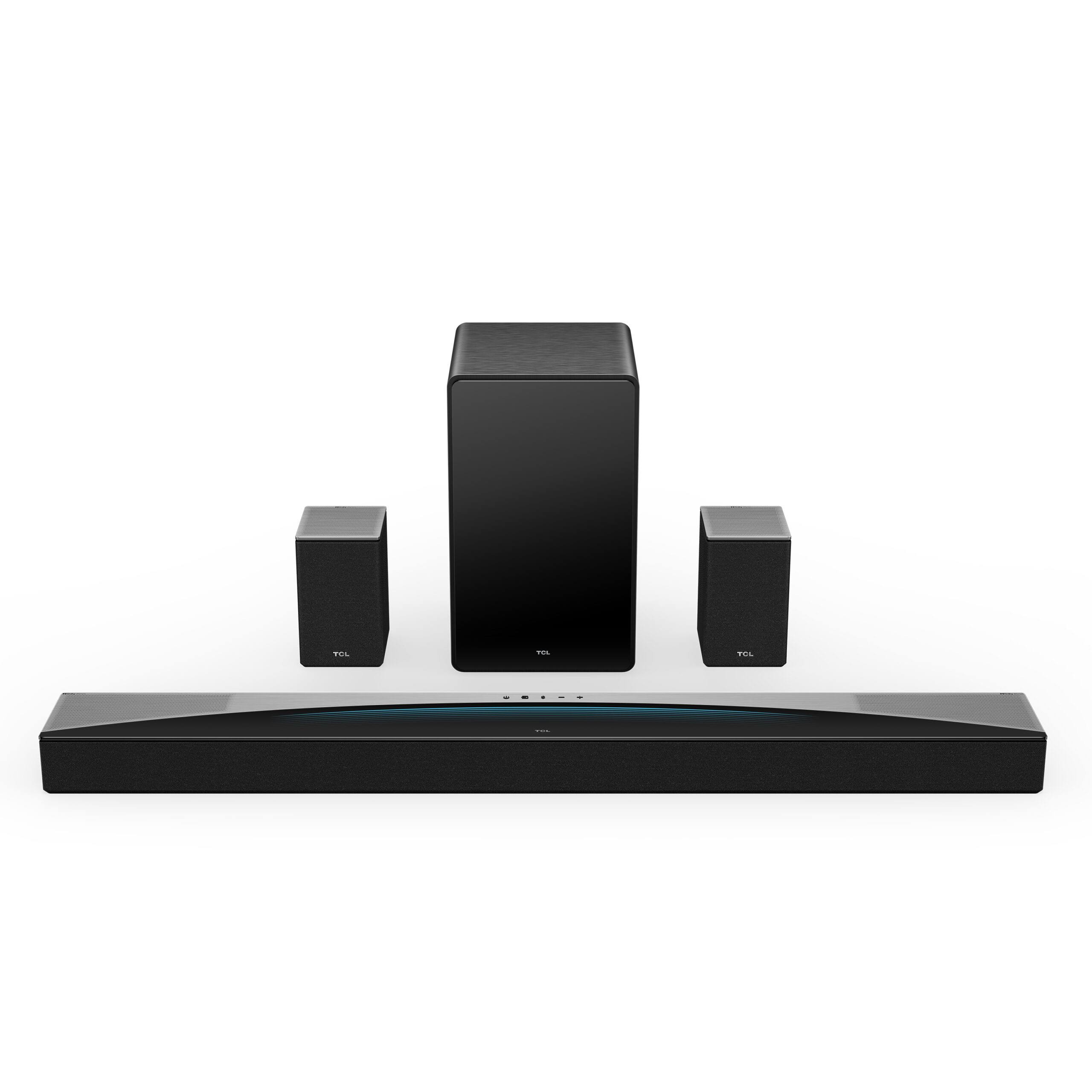 TCL Q Class 7.1.4 Channel Sound Bar with Wireless Subwoofer and Surround Speakers q85h