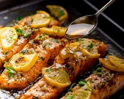 Baked Salmon with Spruce Tip Pesto