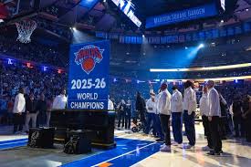 What I saw at Knicks banner night: ceremony surprises, lineup wrinkles, how Towns gets reffed