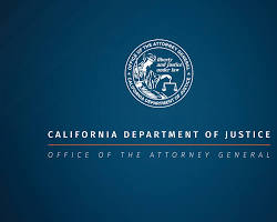 Image of California Department of Justice website