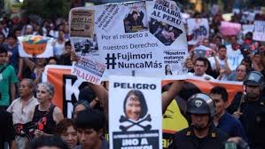 Resultado de imagen para fotos de marcha contra keiko