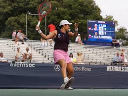 Tjen eases past Sramkova to reach Washington second round