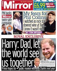 British Newspaper Pushes a Harry/Charles/Invictus Reconciliation