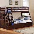 Discovery World Furniture Merlot Staircase Mission Bunk Bed Twin