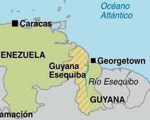 Image of Mapa de la disputa fronteriza entre Venezuela y Guyana