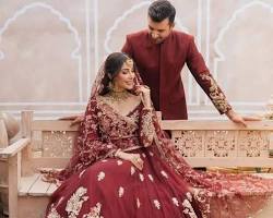 Image of Pakistani bridal lehenga minimalist