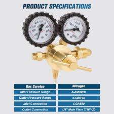 Amazon.com : Beaiguna Nitrogen Regulator, 0-800PSI Nitrogen ...