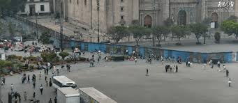 A horas del 8M, así luce Palacio Nacional previo al Día Internacional de la Mujer