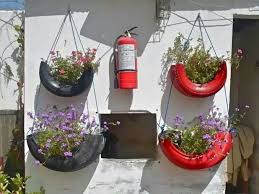 Image result for flowers on tires