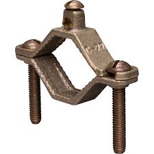 Ground Clamp, 1-1/4" - 2", Direct Burial, Heavy Duty, Bronze