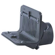 Scupper Drain, Cast Iron With Flat Grate
