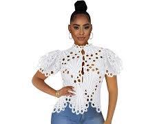 woman wearing a blouse with juliet sleeves
