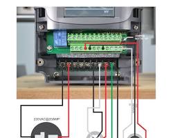 VFD wiring diagram, AI generated