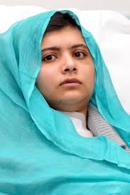 Malala Yousafzai underwent extensive surgery at Queen Elizabeth Hospital in Birmingham, London last year after she was shot point-blank in the head and neck ... - Malala-Yousafzai-1