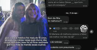Filha médica de Renata Sorrah posta conversa com a mãe sobre resfriado e diverte fãs e famosos: 'Que mãe mara'