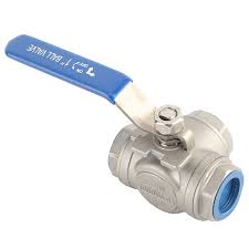 Stainless Steel Pipe Ball Valve Sturdy Three Way for ...