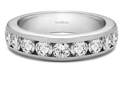 Image of 1 carat diamond channel setting ring