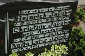 Grab von Heinrich Jakobs (17.06.1905-16.05.1977), Friedhof Stapelmoor - so100