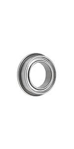 uxcell F623-2RS Flanged Ball Bearing 3x10x4mm Double Sealed ...
