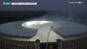 'Being played in a chimney' - Ref halts game as Harry Kane goal sparks 'crazy smoke' from flares to leave fans stunned