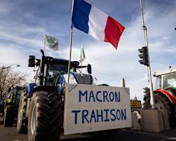 French farmers wrongly accuse Brussels of betrayal. Macron’s complicity could help the far right to victory