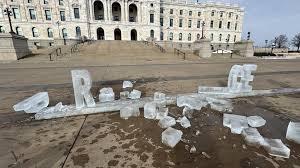 'Prosecute ICE' Sculpture Destroyed Outside Minnesota State Capitol